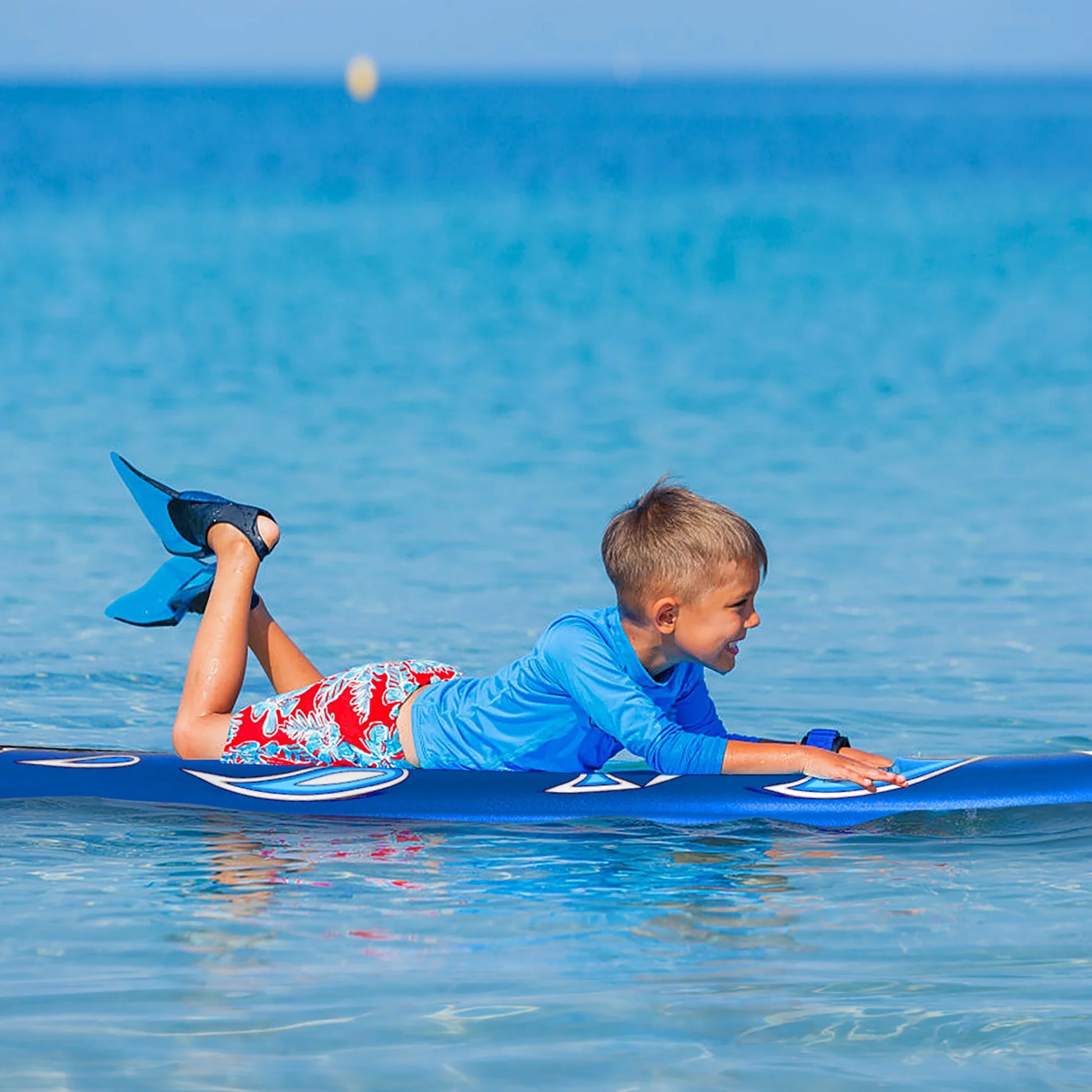 6' Surfboard Foamie Body Surfing Board W/3 Fins & Leash for Kids Adults White