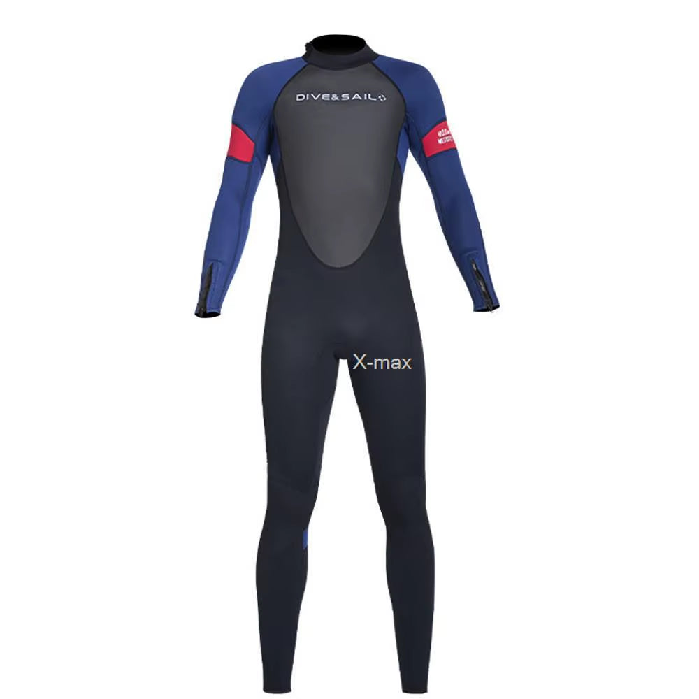 Full-Body Men Women 3Mm Neoprene Wetsuit Surfing Swimming Diving Suit Triathlon Wetsuit Cold Water Scuba Snorkeling Spearfishing