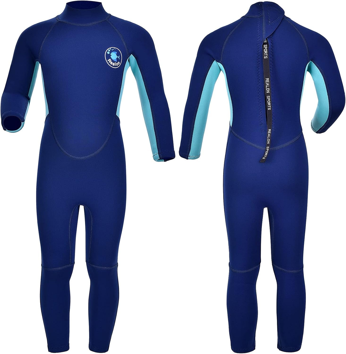 Kids Shorty Wetsuit 3Mm Neoprene Boys Girls Thermal Wet Suit, Front or Back Zip Toddler Youth 2Mm Child Swimsuit Swim Lessons Warm for Jet Skiing Diving Surfing Water Sprot