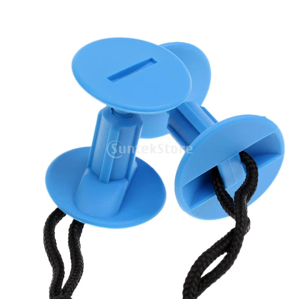 2 Pieces Surfboard Leash Plugs with Cord Strings Water Sports Surfing Accessories Plastic Surf Bodyboard Replacement Parts