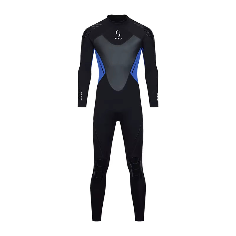 1.5Mm 3Mm Men Wetsuit Neoprene Scuba Diving Suit One-Piece Zipper Thickened Warm Spearfishing Swimwear Kayak Surfing Swimsuit