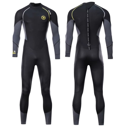 1.5Mm 3Mm Men Wetsuit Neoprene Scuba Diving Suit One-Piece Zipper Thickened Warm Spearfishing Swimwear Kayak Surfing Swimsuit