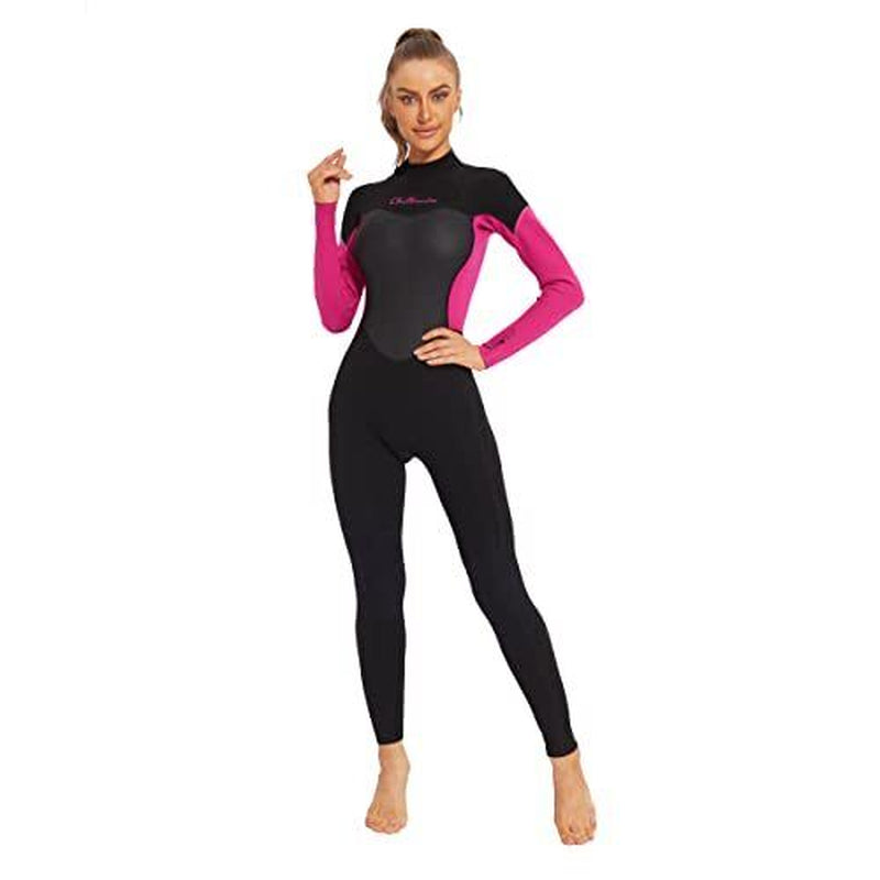 Women'S 3/2Mm Full Body Surfing Wetsuit, Warm and Ultra Stretch Flatlock 8