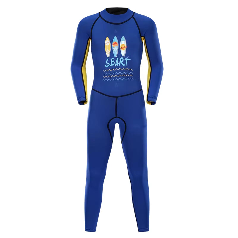 Sbart Neoprene Wetsuit Kids 2Mm Diving Suit Spearfishing Suit Surfing Suits Boy in Swimwear Swimsuit for Girl Children