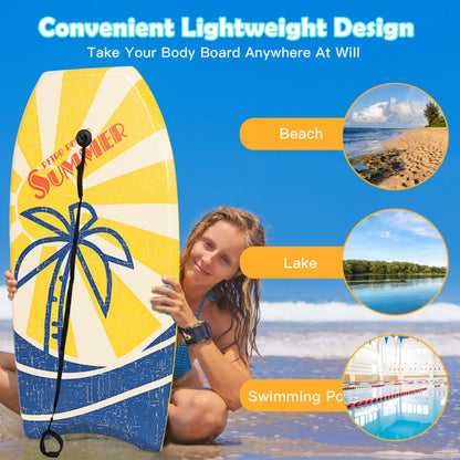 Super Lightweight Surfboard with Premium Wrist Leash