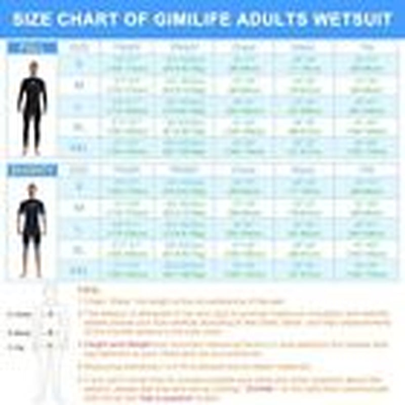 Wetsuits for Men Women, Mens 3MM Small Men'S Black & Light Gray Fullsuit