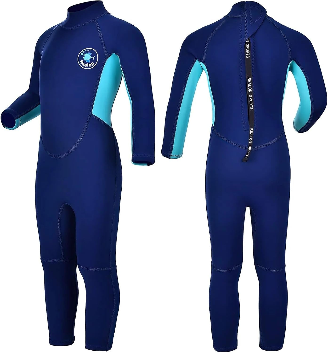 Kids Shorty Wetsuit 3Mm Neoprene Boys Girls Thermal Wet Suit, Front or Back Zip Toddler Youth 2Mm Child Swimsuit Swim Lessons Warm for Jet Skiing Diving Surfing Water Sprot