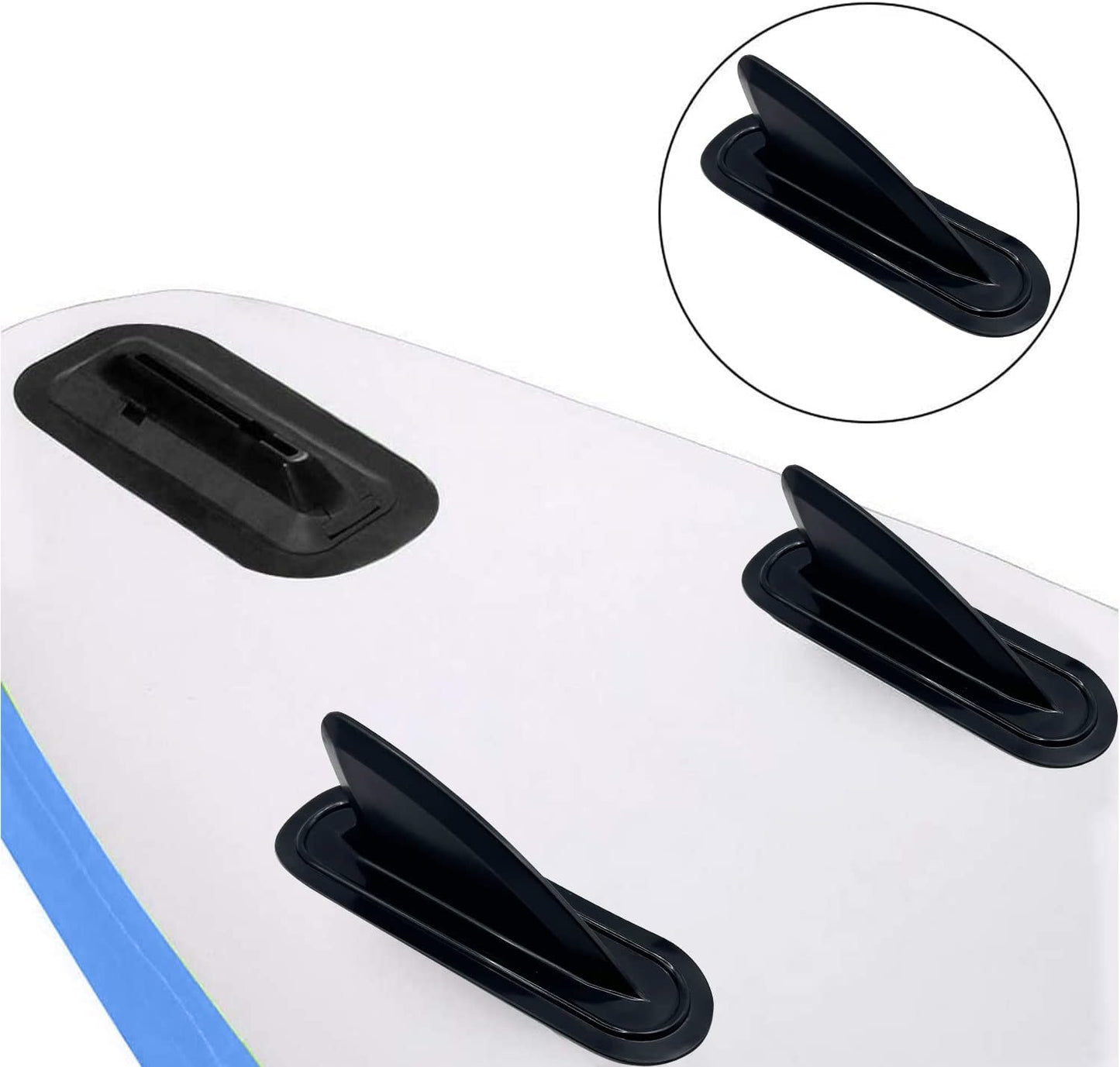 2 Pack Kayak Tracking Fin Skeg PVC Center Fin Surfing Watershed Board Fin for Kayak Canoe Boat Dinghy and for Long Board Surfboard Paddle Board