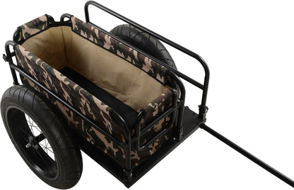 Voyager Outdoors Bicycle Cargo Trailer with Open Compartment