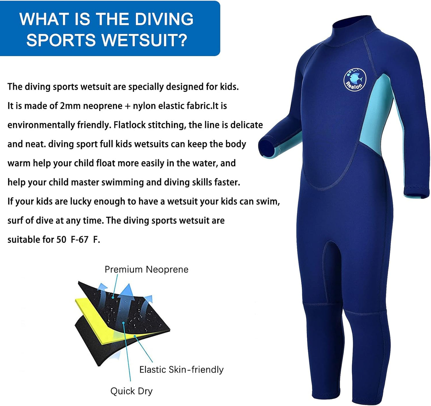 Kids Shorty Wetsuit 3Mm Neoprene Boys Girls Thermal Wet Suit, Front or Back Zip Toddler Youth 2Mm Child Swimsuit Swim Lessons Warm for Jet Skiing Diving Surfing Water Sprot