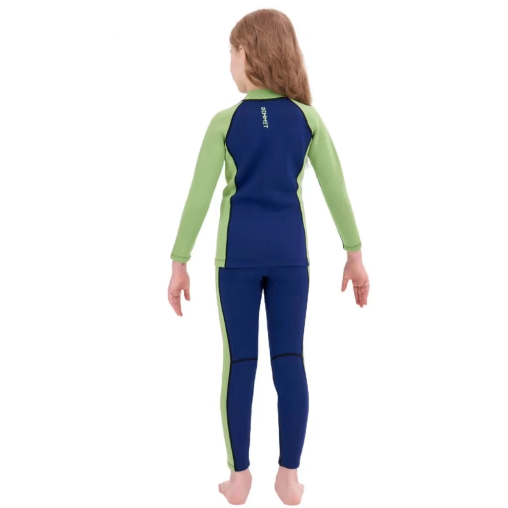 New Kids Wetsuit Neoprene 1.5Mm/3Mm Boys and Girls Thick Warm Scuba Diving Suit Underwater Free-Diving Split Long Sleeve