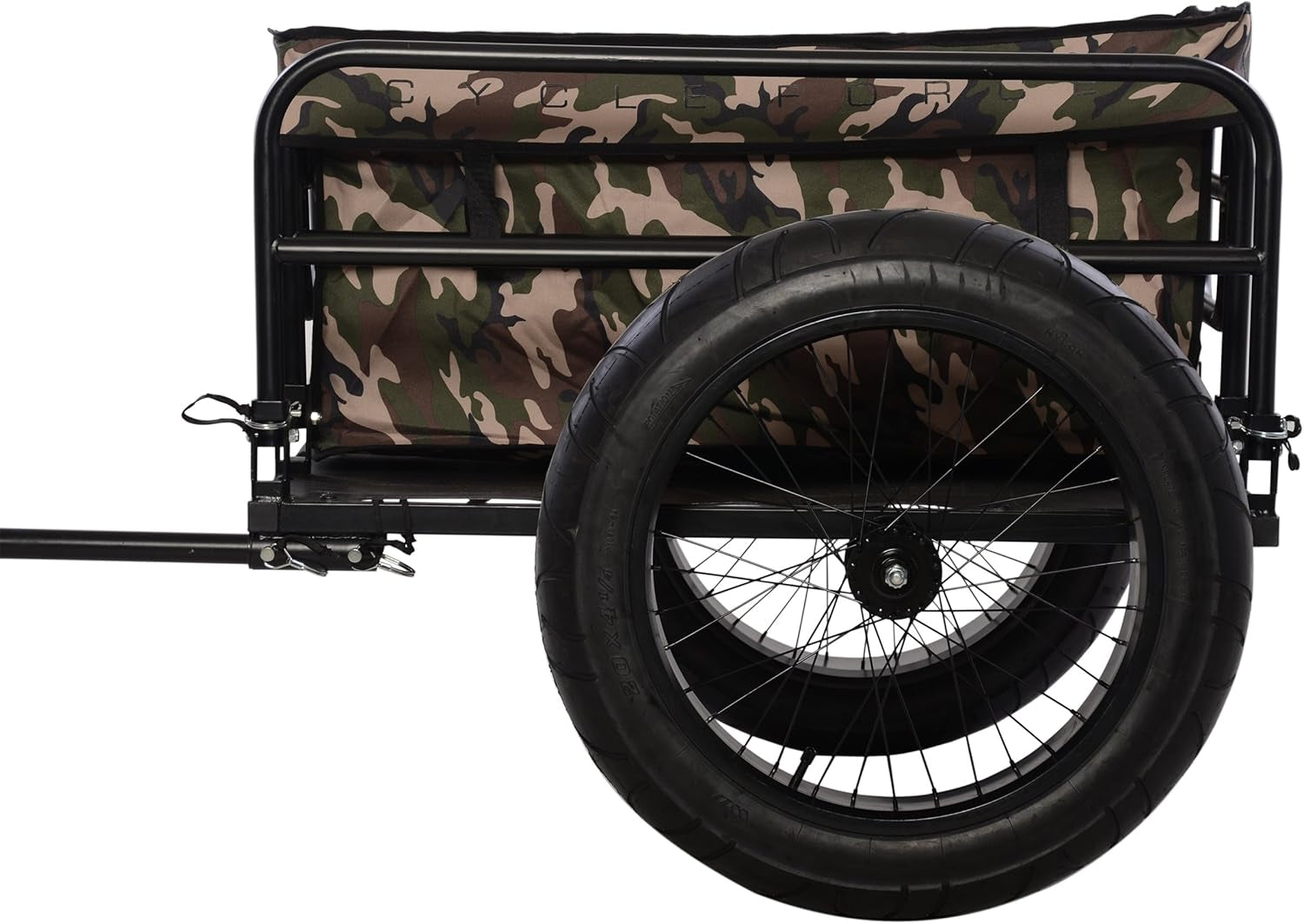 Voyager Outdoors Bicycle Cargo Trailer with Open Compartment