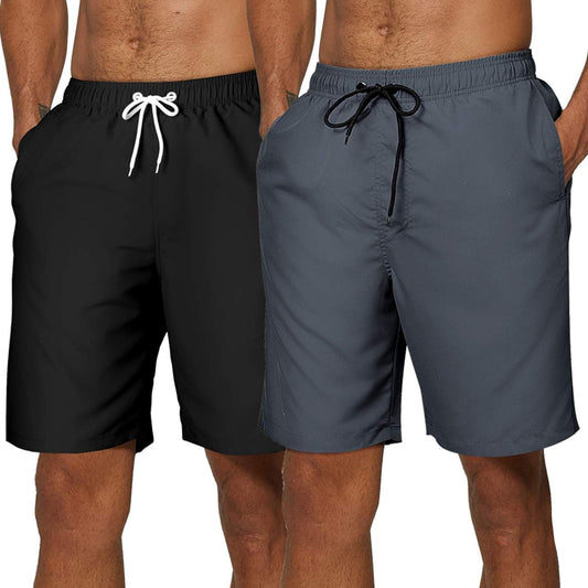 Mens Swim Shorts Quick Dry Trunks Sports Swimwear with Mesh Lining