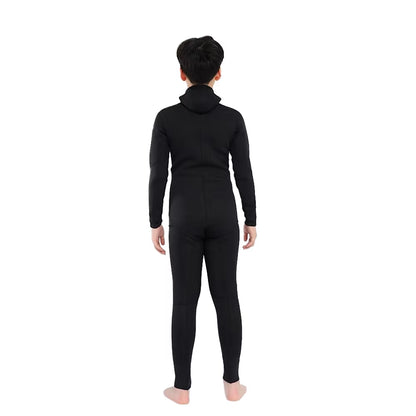 Neoprene Wetsuits 2.5Mm Long Sleeve Fission Hooded 2 Pieces Toddlers/Youth Thermal Swimsuits Kids Boys Girls Children Wetsuit