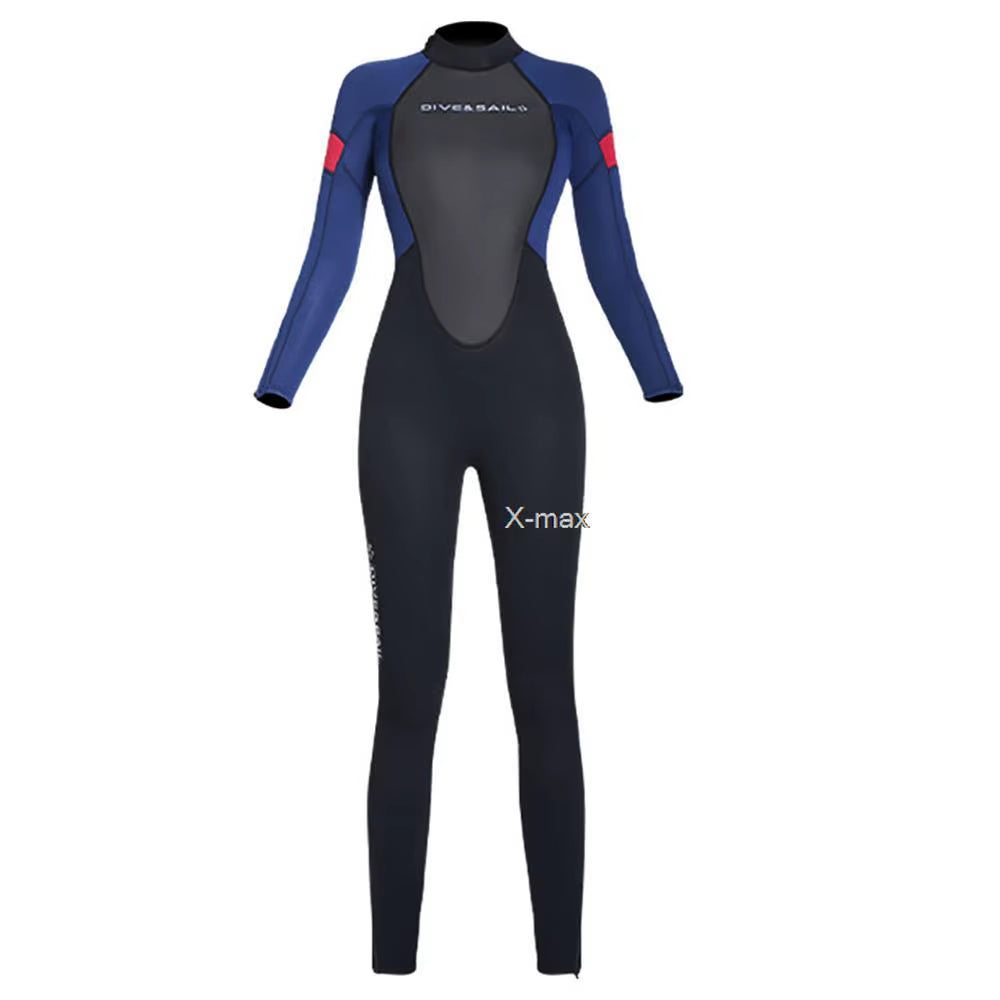 Full-Body Men Women 3Mm Neoprene Wetsuit Surfing Swimming Diving Suit Triathlon Wetsuit Cold Water Scuba Snorkeling Spearfishing