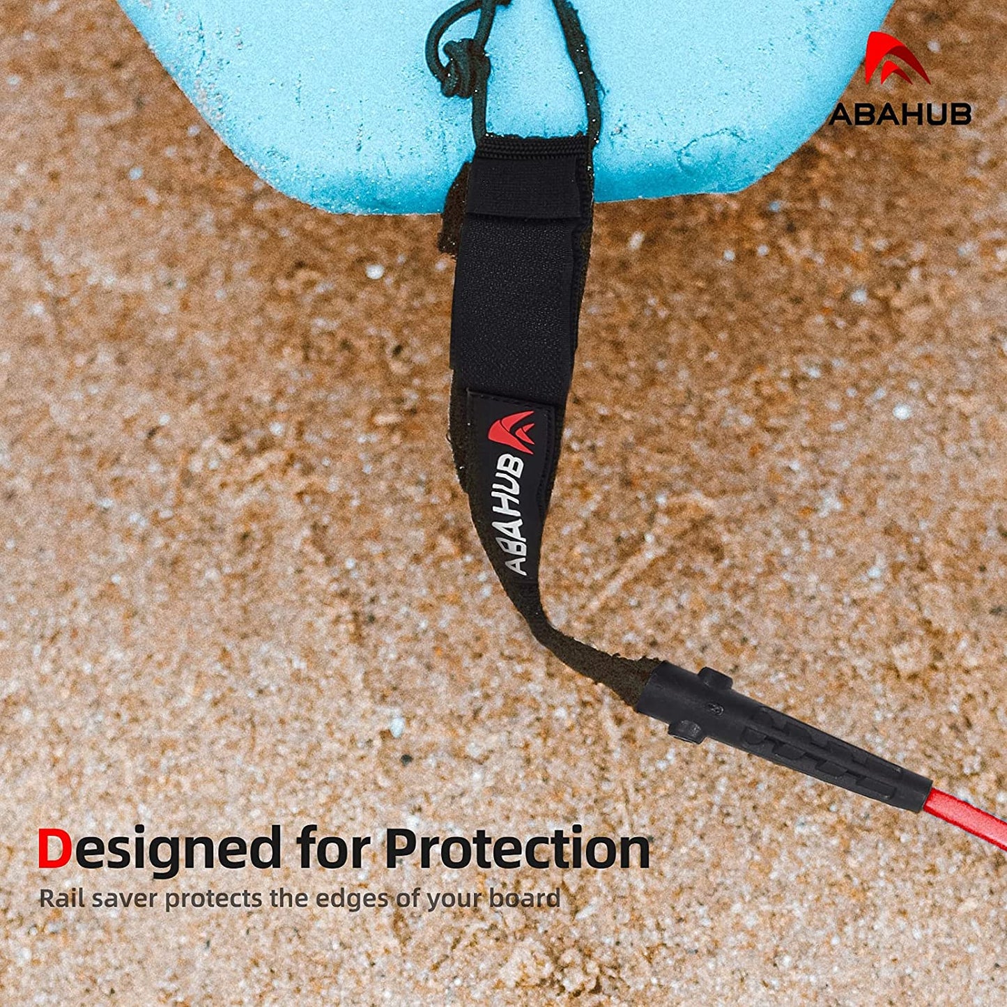 Premium Surfboard Leash, 6/7/8/9/10 Ft, Straight Surf Board Leashes, 6/7Mm Legrope Strap for Shortboard, Longboard