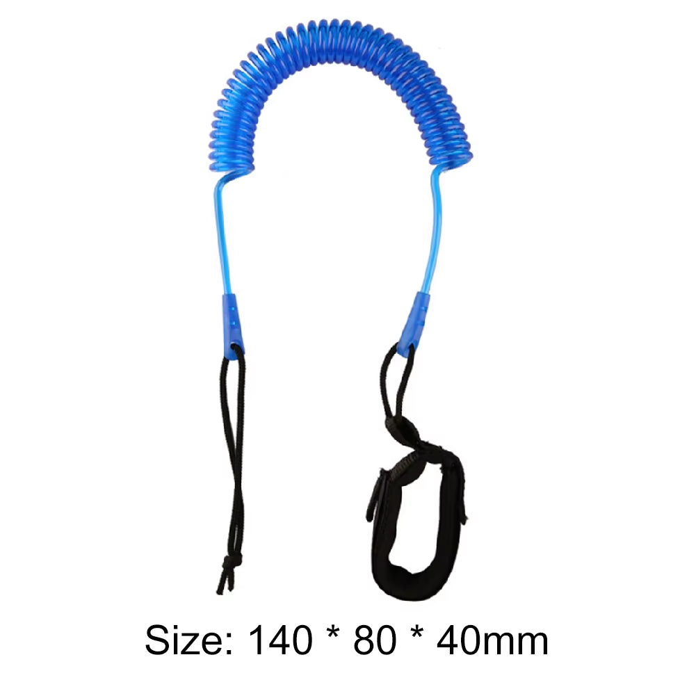 10 Feet Coiled Surfboard Leash Surfing Stand up Paddle Board Ankle Leash Sup Board Foot Leg Rope Surfboard Raft Kayak Rope