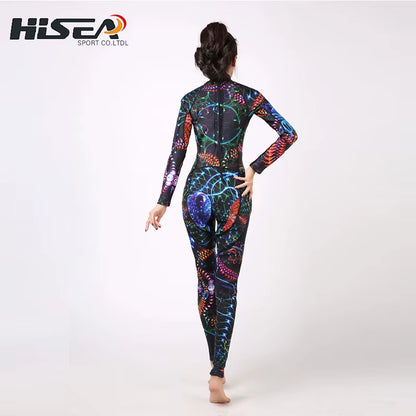 Women'S Full Wetsuit, Premium Neoprene Wet Suit, Starry Starry Sky Printed Full Body, Long Sleeve Wetsuit, XS, S, M, L, XL, XXL