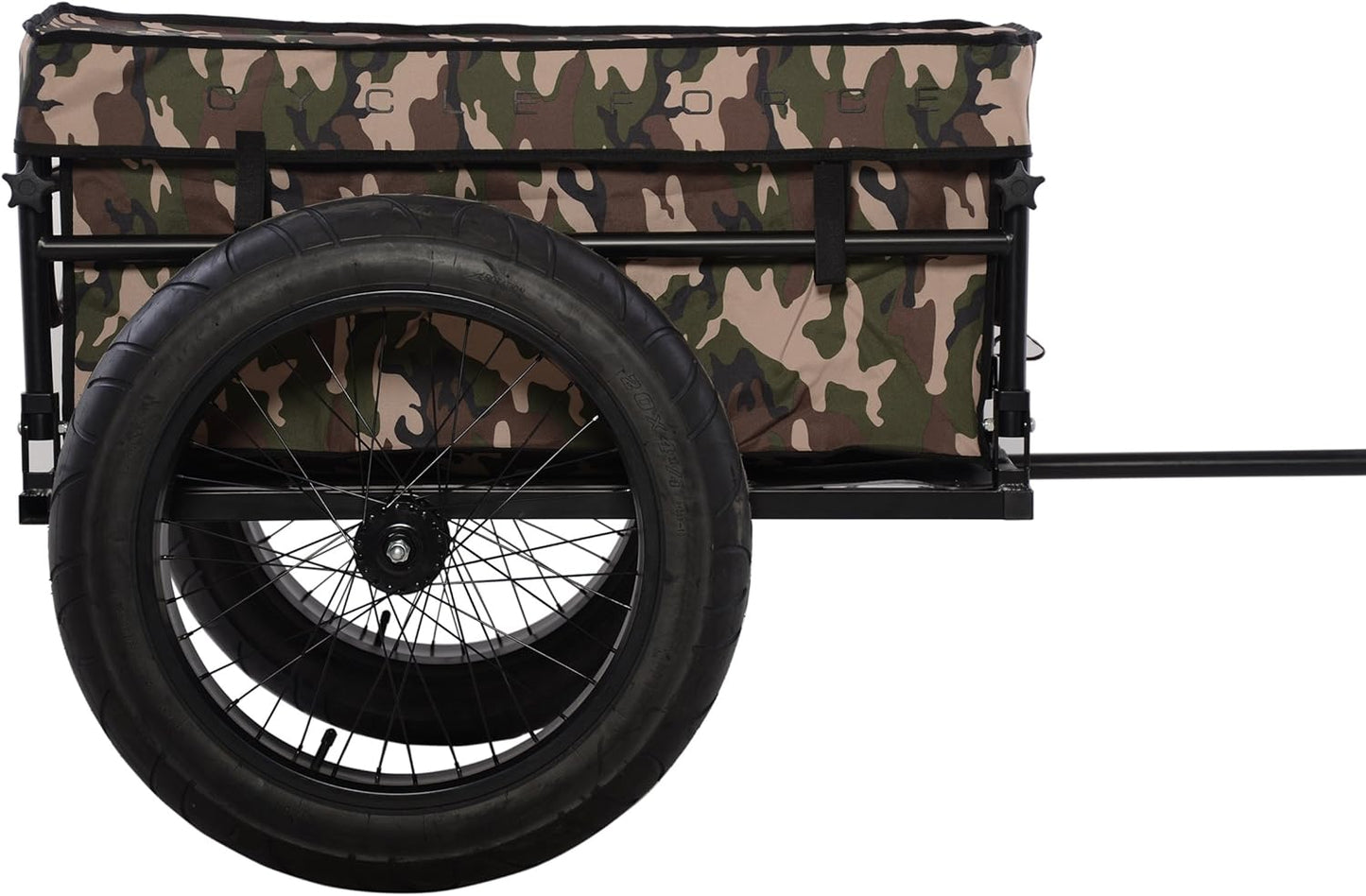 Voyager Outdoors Bicycle Cargo Trailer with Open Compartment